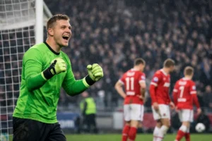 Doelman Hidde Jurjus schittert in winnende wedstrijd tegen AZ