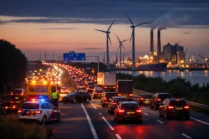 Incidenten bij avondspits zorgen voor problemen op A28 en in Eemshaven
