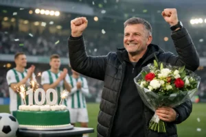 Jarige hoofdtrainer FC Groningen viert mijlpaal na honderdste bankzitterswedstrijd