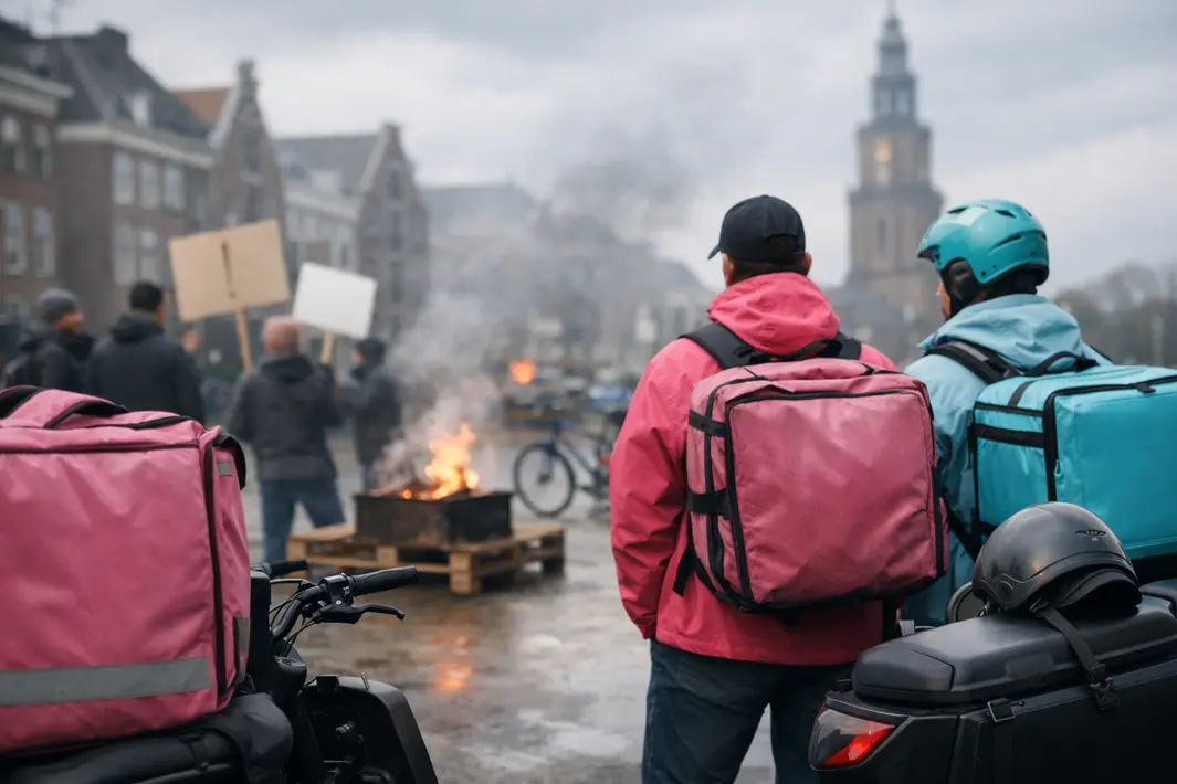Spoedbezorgers staken in Noord-Nederland, levertijden mogelijk langer