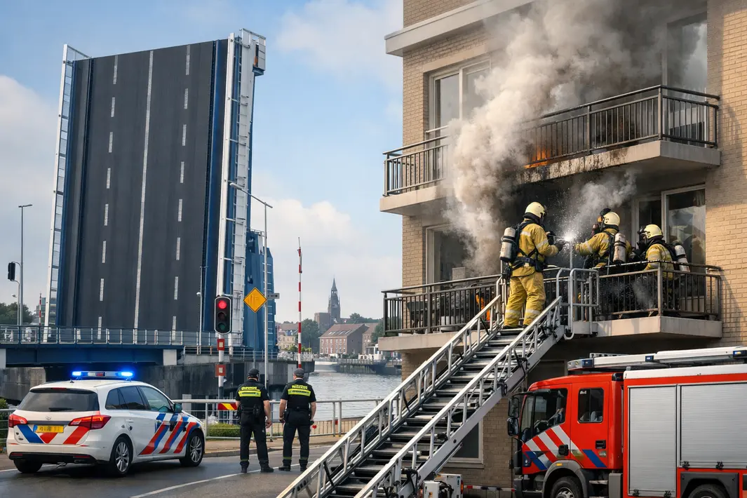 Veiligheidsmaatregelen en brandmelding in Groningen: updates over Julianabrug en balkonbrand