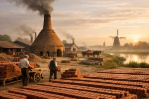 Baksteenproductie in de 19e eeuw in onze provincie kende een enorme omvang