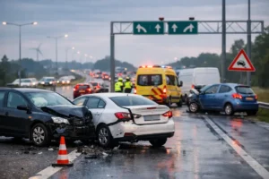 Botsingen met voertuigen op Peizerbaan en N46 veroorzaken verkeersproblemen