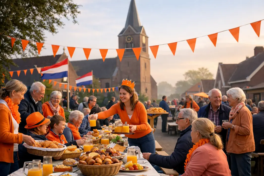 Dorpsgenoten organiseren groot Koningsontbijt om positief imago te versterken
