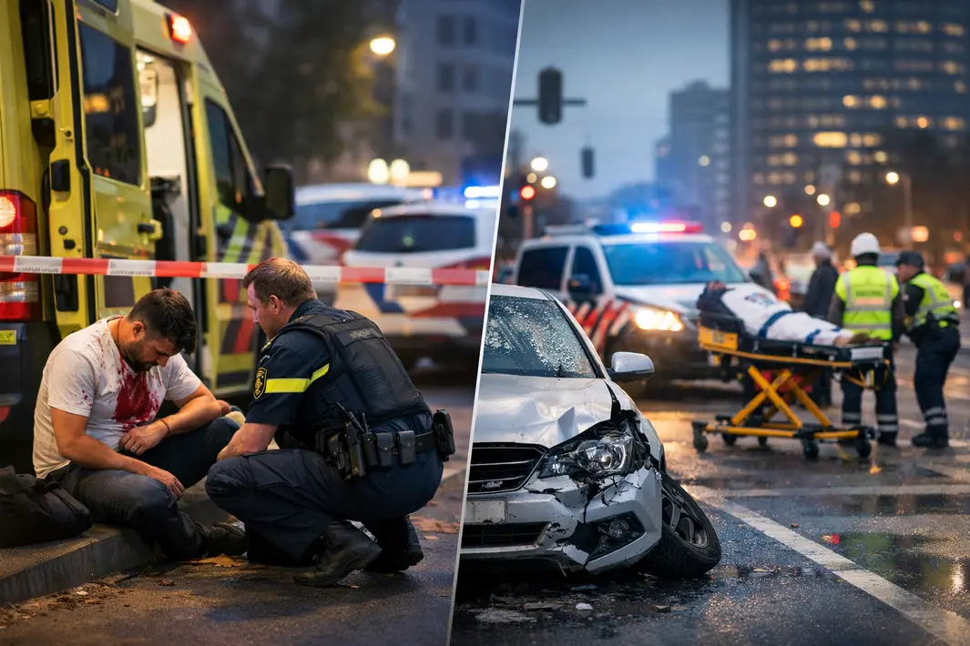Gewonde bij steekincident en verkeersongeval in Stad