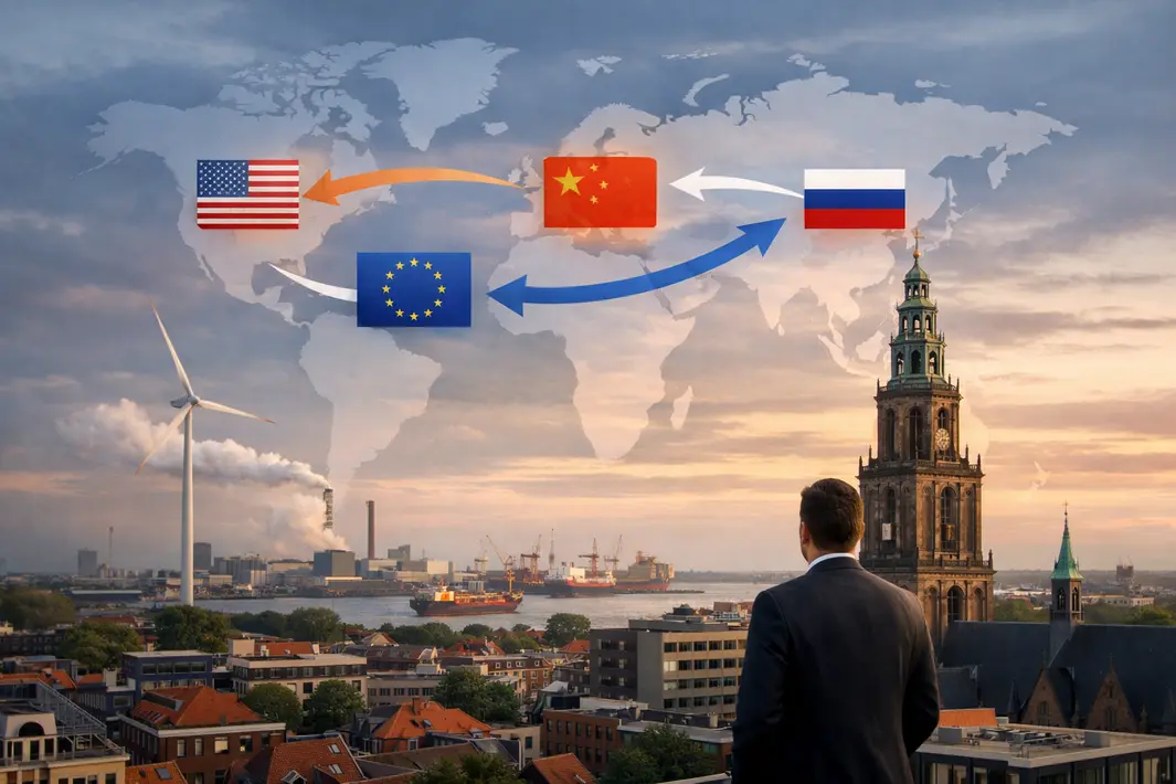 Invloed van wereldwijde machtsverschuivingen op het bedrijfsleven in Groningen