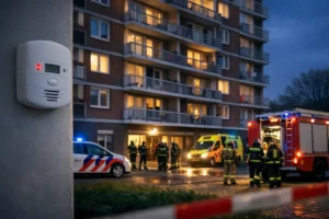 Koolmonoxidemelding in flatwoning in Hoogezand leidt tot inzet hulpdiensten