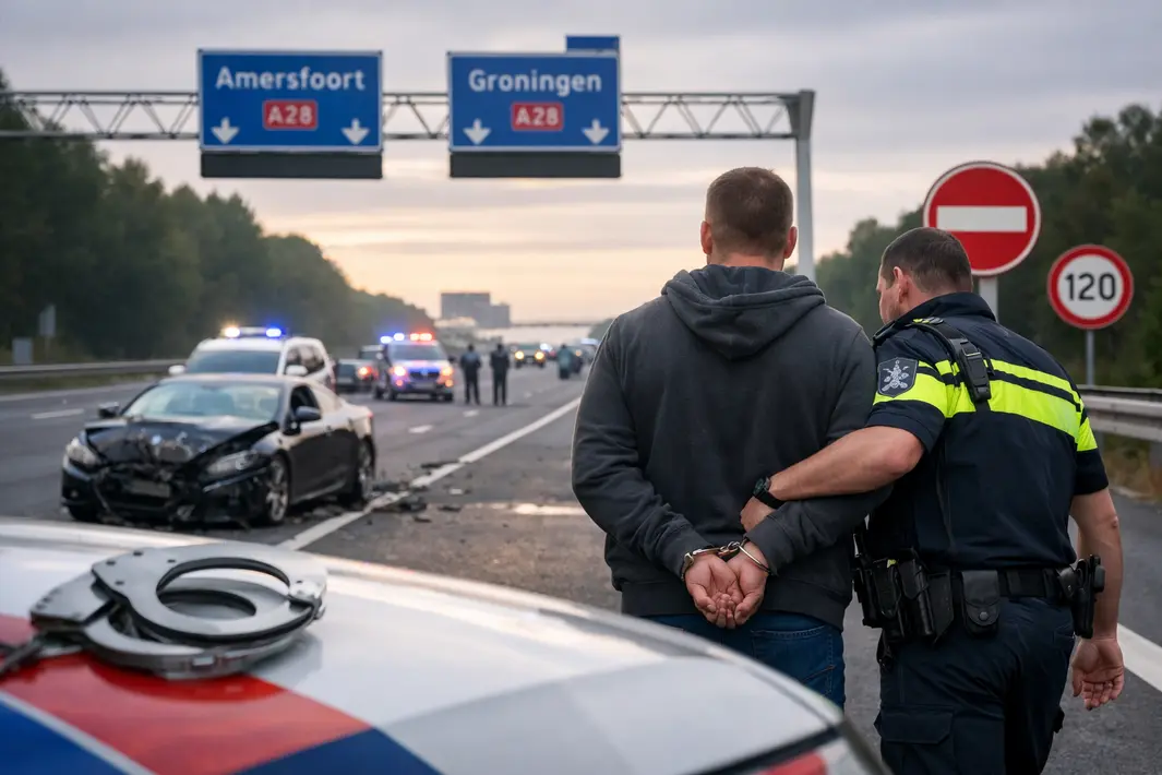 Man veroordeeld voor spookrijden met hoge snelheid op snelweg A28