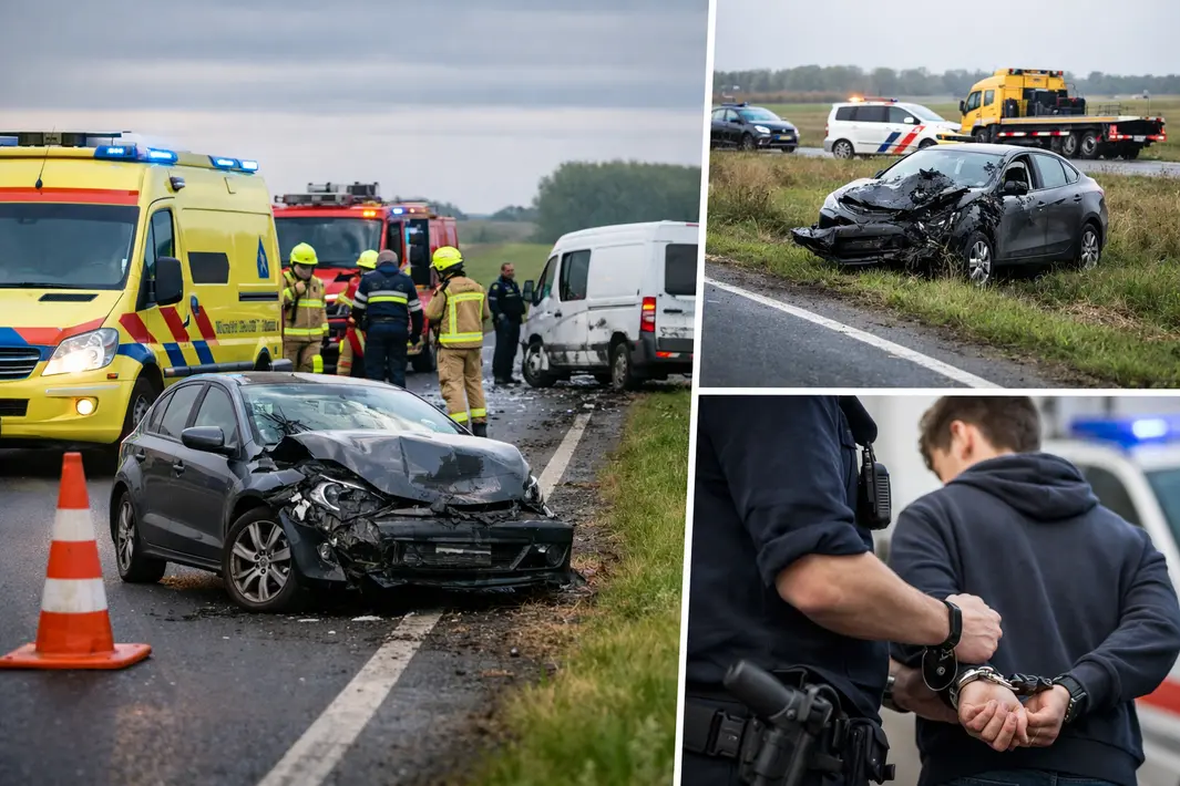 Meerdere incidenten rond Meeden: twee ongevallen op N33 en minderjarige aangehouden in Haren