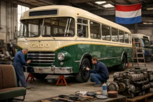 Restauratie van oudste GADO-bus voor jubileum Nationaal Bus Museum