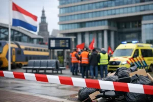 Rijksambtenaren staken en zorgen voor verstoringen in publieke diensten
