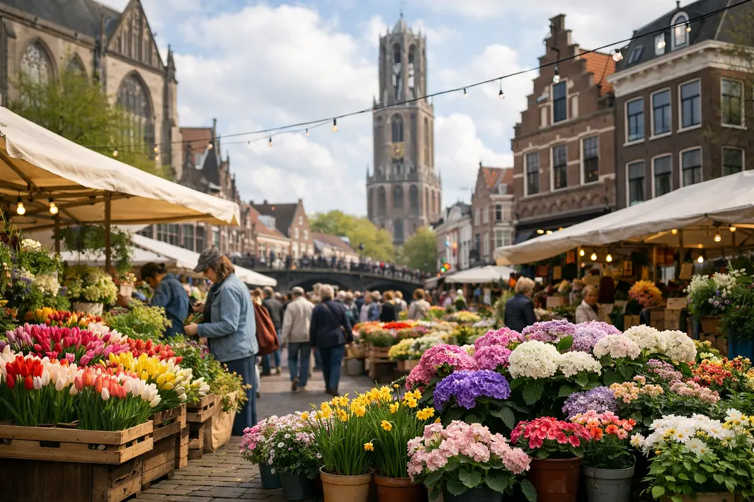 Traditionele Bloemenjaarmarkt in Hartje Stad Keert Weer Terug