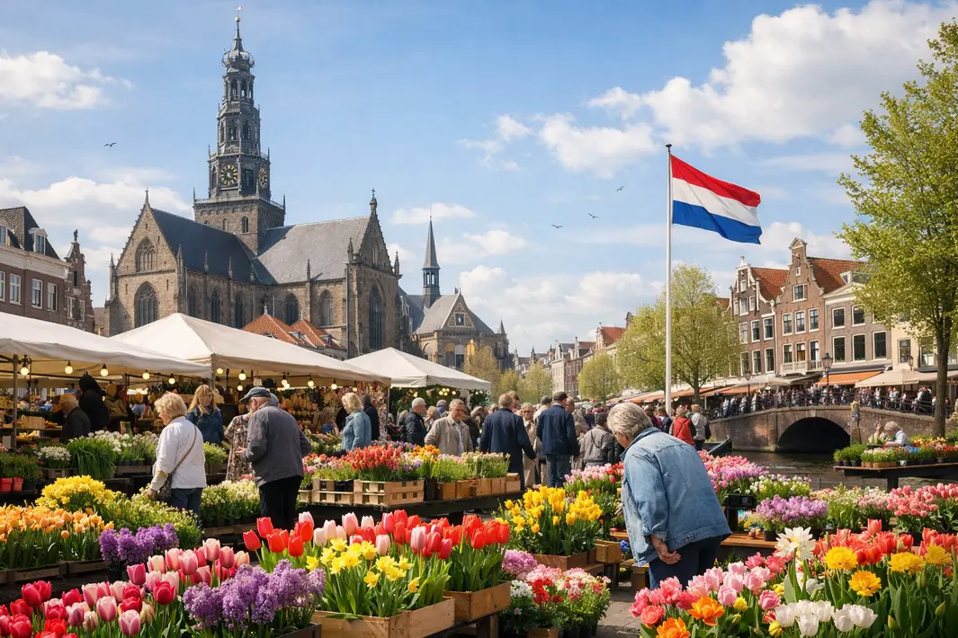 Traditionele Bloemenjaarmarkt in Hartje Stad op Goede Vrijdag