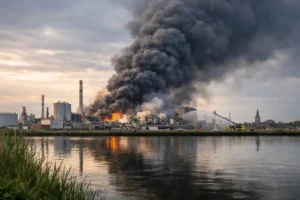 Update over industriebrand in Farmsum op dinsdag 14 april