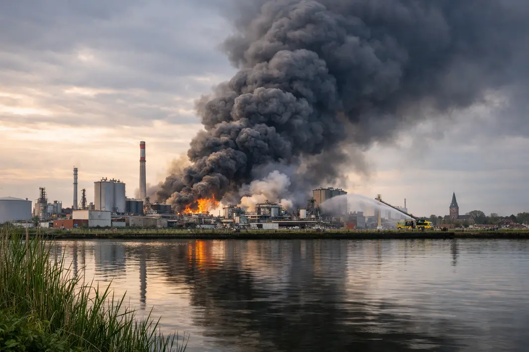 Update over industriebrand in Farmsum op dinsdag 14 april