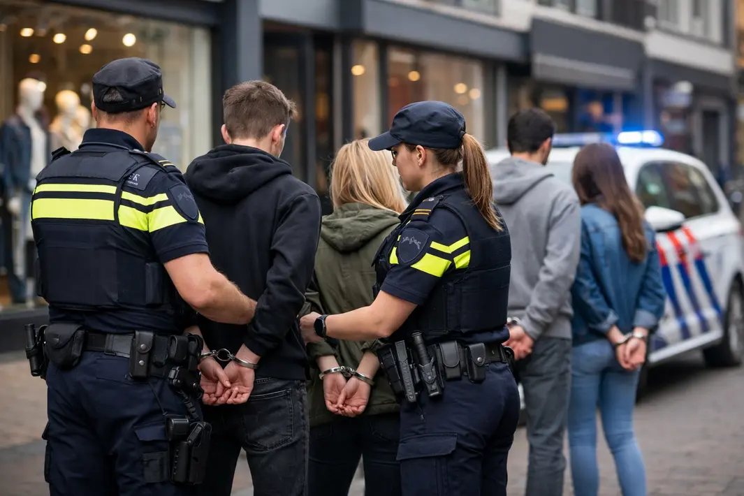 Vier personen aangehouden voor winkeldiefstal in Groningen
