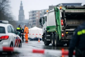 Vuilniswagenchauffeur krijgt boete na dodelijk ongeval in Groningen