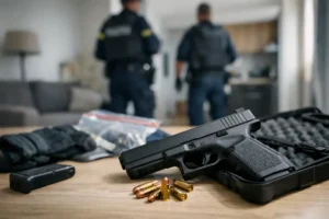 Vuurwapen aangetroffen tijdens politieactie in woning