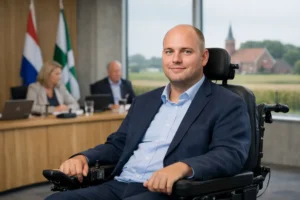 Wesley Ferwerda start als fractievoorzitter in Midden-Groningen ondanks spierziekte