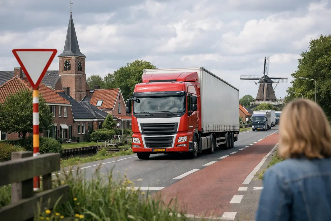 Zuidbroek verzet zich tegen toename vrachtverkeer door dorp