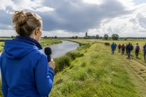 Live-uitzending Drie Provinciën Wandeltocht in het noorden van Nederland