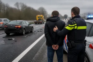 Man aangehouden voor doorrijden na ongeluk op de A7