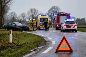 Ongeval in Doezum eist drie gewonden: updates overzicht