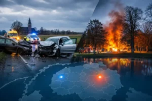 Verschillende incidenten gemeld in de regio: botsing bij Middelstum en brand in Stadspark