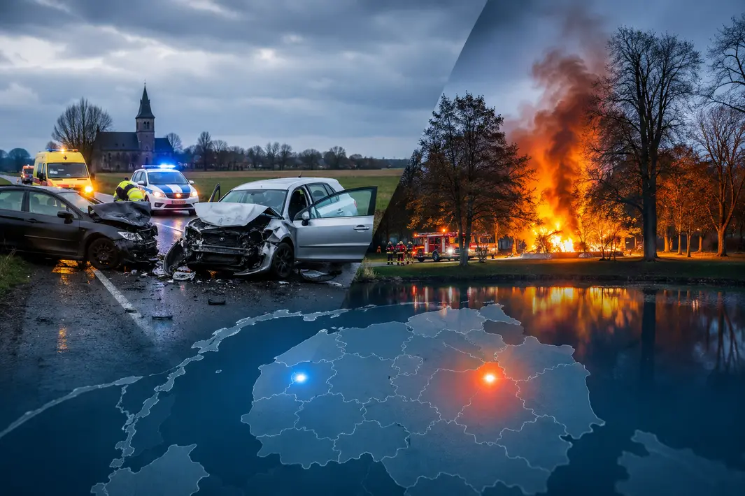 Verschillende incidenten gemeld in de regio: botsing bij Middelstum en brand in Stadspark