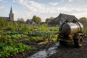 Biologische Dorpstuin in Boerakker Heeft Opvallende Geur Door Vloeibare Mest