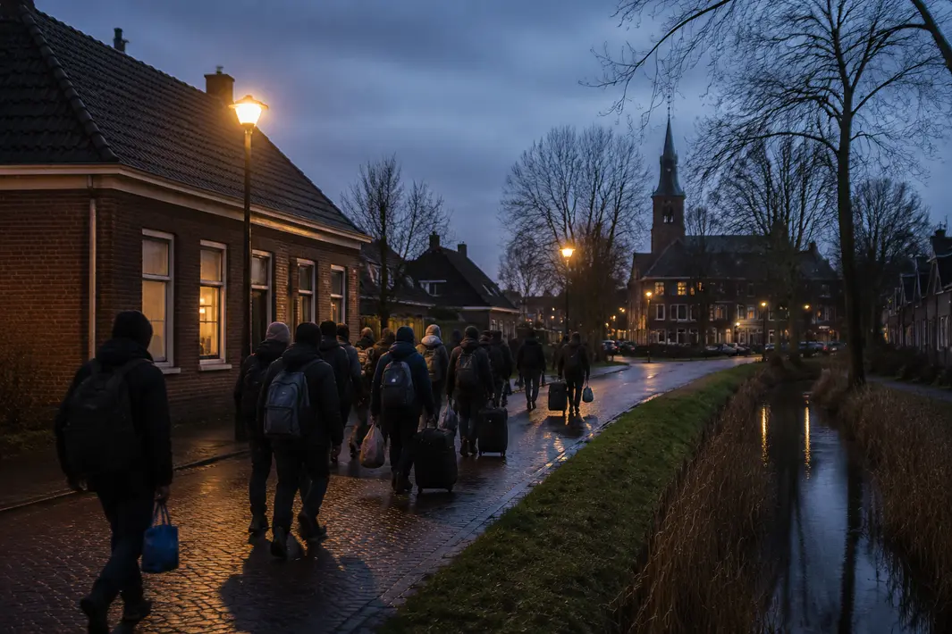 Overnachting van 91 asielzoekers in de wijk rond Ter Apel