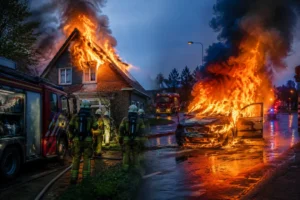 Huisbrand en autobrand zorgen voor inzet hulpdiensten in Stad en Enumatil
